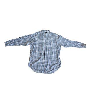 Polo Ralph Lauren Blake Shirt Mens XL Blue Pink White Plaid Long Sleeve